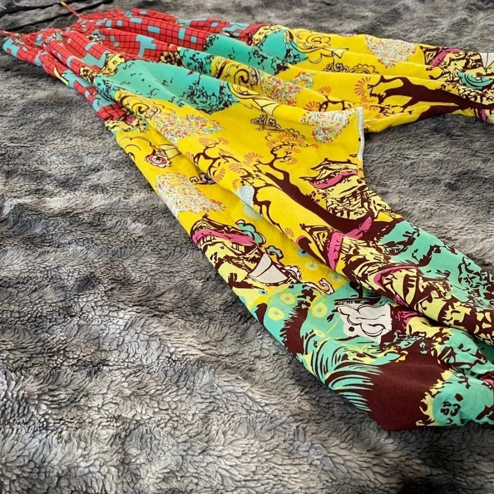 Vida Bella Printed Asian Print Flow Jumpsuit - Picture 10 of 12